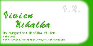 vivien mihalka business card
